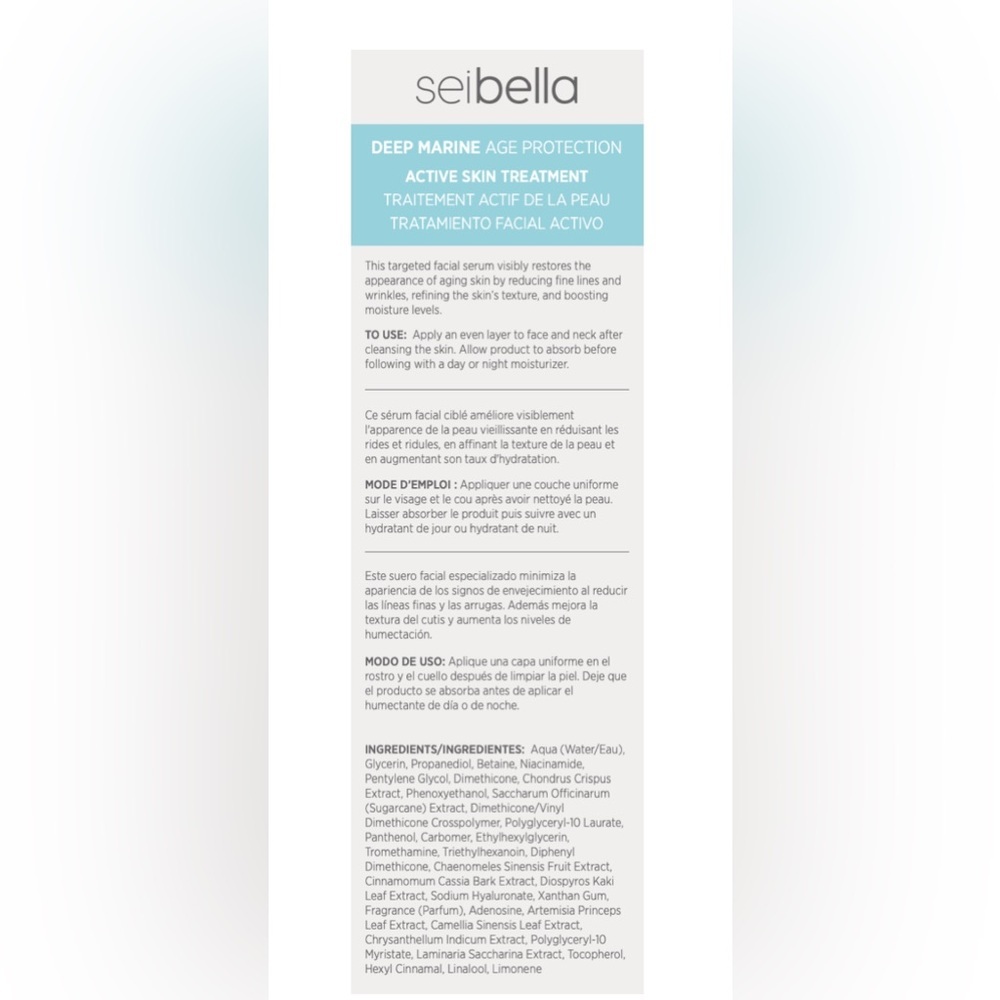 Sei Bella Deep Marine Active Skin Treatment - Picture 3 of 5